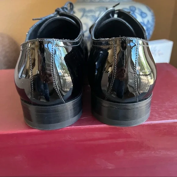 NIB! To Boot New York Aalborg Black Patent Leather Oxfords US8M Retail $395. - Picture 6 of 14